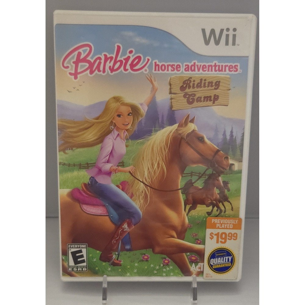 Barbie Horse Adventures: Riding Camp - Nintendo Wii 2008 - Complete (CIB) Tested